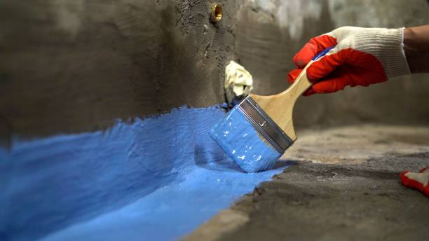 Commercial Wet Basement Repair project at a Linwood, NY business property by SJ Waterproofing Pros